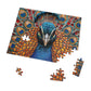 Majestic Mosaic Peacock Puzzle - Dazzling 110-1000 Pieces, A Regal Challenge for Puzzlers! Metal Box