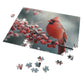 Cardinal Winter Majesty Puzzle - 110 to 1000 Pieces for Cozy Indoor Fun, Metal Box