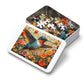 Vibrant Mosaic Hummingbird Puzzle - 110-1000 Pieces, Floral Artistry for Nature Lovers! Metal Box