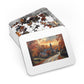 Quaint English Village Autumn Puzzle - 110-1000 Pieces, Idyllic Countryside Jigsaw! Metal Box