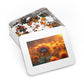 Radiant Sunflower Glow Puzzle - Enchanting 110-1000 Piece Sets for Nature Enthusiasts! Metal Box