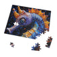 Mosaic Seahorse Puzzle, Available in 110, 252, 500 & 1000 Pieces, Intricate Ocean Art, Vibrant Tile Craftsmanship, Marine Life, Metal Box