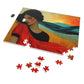 Serene Beauty Jigsaw Puzzle, Woman in Repose, Artistic Portrait, 110-1000pc, Shipped in a Metal Box