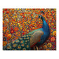 Enchanting Peacock Splendor Puzzle - Lush 110-1000 Piece Sets for a Mesmerizing Challenge! Metal Box