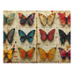 Vintage Butterfly Collection Puzzle - 110-1000 Pieces, Timeless Elegance for Puzzle Masters! Metal Box