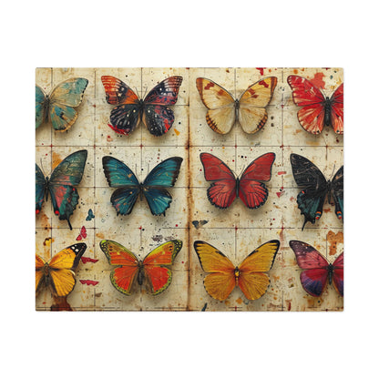 Vintage Butterfly Collection Puzzle - 110-1000 Pieces, Timeless Elegance for Puzzle Masters! Metal Box