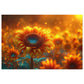 Radiant Sunflower Glow Puzzle - Enchanting 110-1000 Piece Sets for Nature Enthusiasts! Metal Box