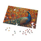 Enchanting Peacock Splendor Puzzle - Lush 110-1000 Piece Sets for a Mesmerizing Challenge! Metal Box