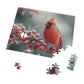 Cardinal Winter Majesty Puzzle - 110 to 1000 Pieces for Cozy Indoor Fun, Metal Box