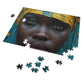 Enigmatic Woman Portrait Jigsaw - Mystique Gaze Puzzle Shipped in a Metal Box