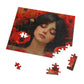 Woman Amidst Red Poppies Art Puzzle, 110-1000pc, Serene Floral Jigsaw, Shipped in a Metal Box