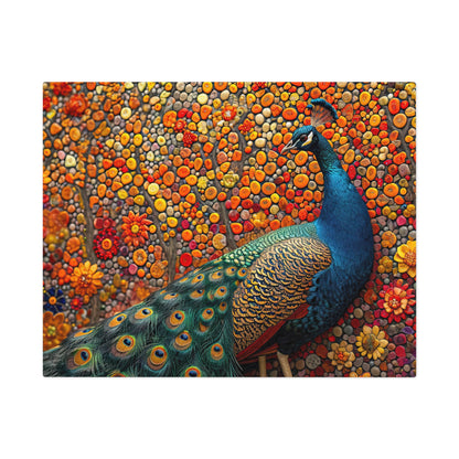 Enchanting Peacock Splendor Puzzle - Lush 110-1000 Piece Sets for a Mesmerizing Challenge! Metal Box