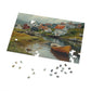 Newfoundland Village Puzzle - Coastal Charm in 110-1000 Pieces, Ideal for Puzzle Enthusiasts! Metal Box