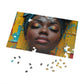 Abstract Art Woman's Face Jigsaw - Vivid Makeup, Shipped in Metal Box