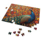 Enchanting Peacock Splendor Puzzle - Lush 110-1000 Piece Sets for a Mesmerizing Challenge! Metal Box