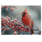 Cardinal Winter Majesty Puzzle - 110 to 1000 Pieces for Cozy Indoor Fun, Metal Box