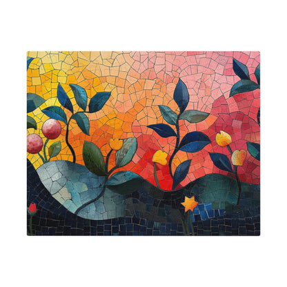 Mosaic Design Floral Jigsaw Puzzle Series, Intricate Tile Art | 110-1000 Pieces | Shipped in a Metal Box