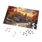 Quaint English Village Autumn Puzzle - 110-1000 Pieces, Idyllic Countryside Jigsaw! Metal Box