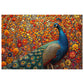 Enchanting Peacock Splendor Puzzle - Lush 110-1000 Piece Sets for a Mesmerizing Challenge! Metal Box