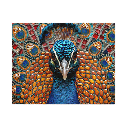 Majestic Mosaic Peacock Puzzle - Dazzling 110-1000 Pieces, A Regal Challenge for Puzzlers! Metal Box