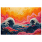 Abstract Ocean Waves Jigsaw Puzzle, Artistic Sea Motion, 110-1000pc, Shipped in a Metal Box