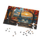 Charming Paper-Quilled Parisian Café Puzzle - 110-1000 Pieces, Artistic Cityscape Jigsaw! Metal Box