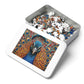 Majestic Mosaic Peacock Puzzle - Dazzling 110-1000 Pieces, A Regal Challenge for Puzzlers! Metal Box