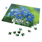 State Flower of Alaska Forget-Me-Not Jigsaw Puzzle Collection - 110 to 1000 Pieces! Metal Box