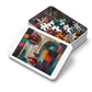 Abstract Cubist Woman Face Mural Puzzle, 110-1000pc, Artistic Modern Jigsaw, Shipped in a Metal Box