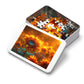 Radiant Sunflower Glow Puzzle - Enchanting 110-1000 Piece Sets for Nature Enthusiasts! Metal Box