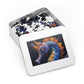 Mosaic Seahorse Puzzle, Available in 110, 252, 500 & 1000 Pieces, Intricate Ocean Art, Vibrant Tile Craftsmanship, Marine Life, Metal Box