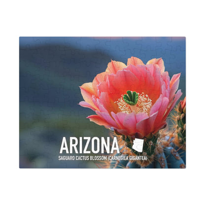 State Flower of Arizona Saguaro Cactus Blossom Puzzle - Shipped in Metal Box