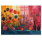 Vivid Floral Mélange Puzzle, Expressive Flower Art Jigsaw, 110-1000pc, Shipped in a Metal Box"