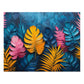 Vibrant Tropical Plant Leaves Jigsaw, 110-1000pc, Exotic Decor Puzzle, Shipped in a Metal Box