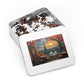 Charming Paper-Quilled Parisian Café Puzzle - 110-1000 Pieces, Artistic Cityscape Jigsaw! Metal Box