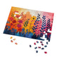 Colorful Garden Bliss Jigsaw Puzzle, Floral Artwork, 110-1000pc, Vibrant Flowers, Shipped in a Metal Box