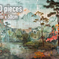 Japanese Garden Themed Jigsaw Puzzle, Beautiful Nature Scene Puzzle, Real Wood Puzzle, Available in 1000, 500, 300, and 100 Pieces